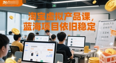 淘宝虚拟产品课，蓝海项目依旧稳定-云创网