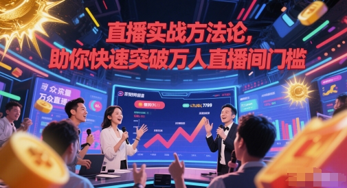 直播实战方法论，助你快速突破万人直播间门槛-云创网