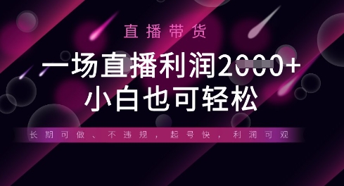 半无人直播带货，一场利润数张，适合所有平台玩法，小白也可轻松-云创网
