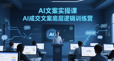 AI文案实操课，AI成交文案底层逻辑训练营-云创网