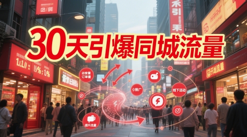 30天引爆同城流量：团购篇 认知篇 流量篇 来客篇 达人篇 老板人设IP篇 投流篇-云创网