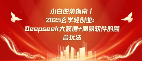 小白逆袭指南，2025玄学轻创业：Deepseek大数据+周易算法的融合玩法-云创网