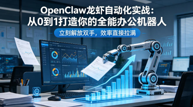 OpenClaw龙虾自动化实战：从0到1打造你的全能办公机器人，立刻解放双手，效率直接拉满-云创网