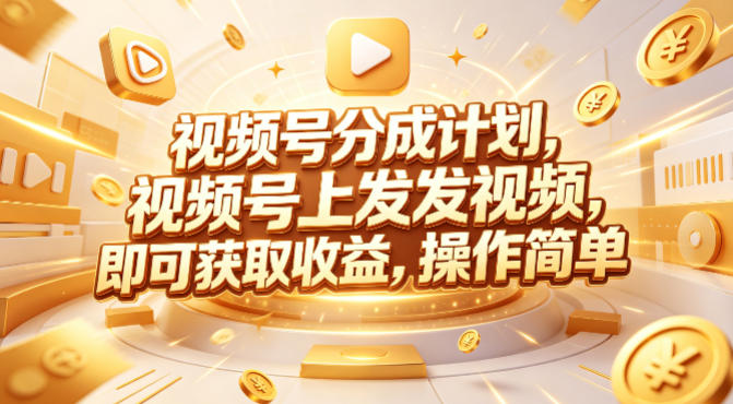 视频号分成计划，599元众筹的Red团队课程，视频号上发发视频，即可获取收益，操作简单-云创网