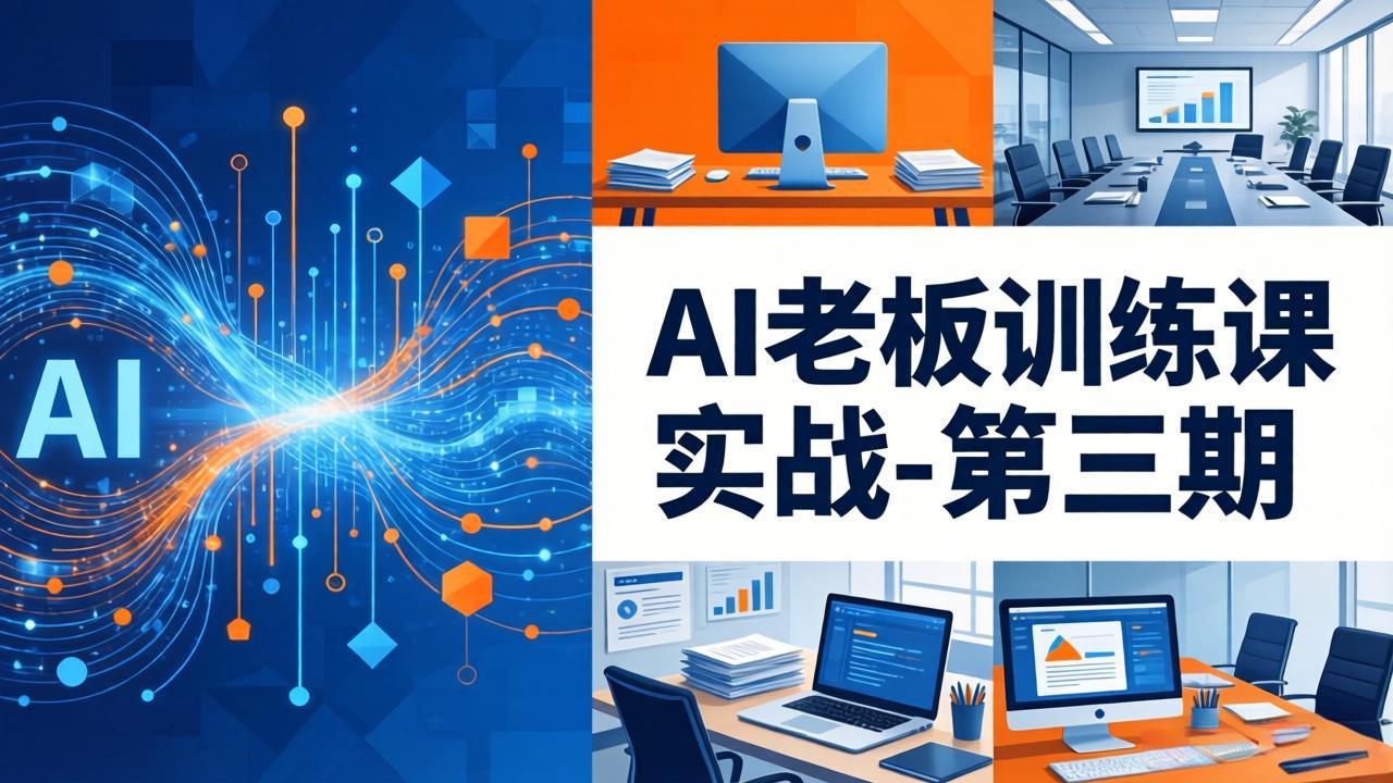 AI老板训练课实战-第三期：AI+内容应用落地教学，从0到1打通AI变现完整路径-云创网