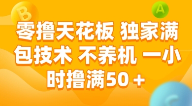 零撸天花板，独家满包技术 不养机 一小时撸满50+【揭秘】-云创网