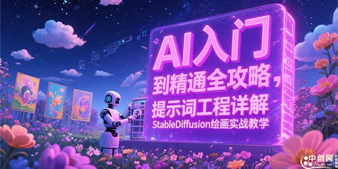 AI入门到精通全攻略，提示词工程详解，StableDiffusion绘画实战教学-云创网