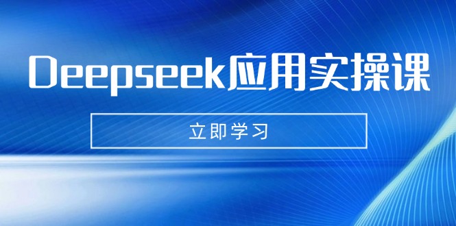 Deepseek应用实操课：AI制作数字妈妈、写真、短视频，辅导作业，PPT制作等-云创网