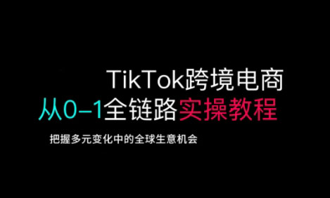 TikTok电商运营从基础到高阶全方位实操-云创网