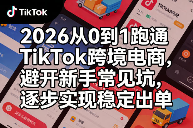 2026从0到1跑通TikTok跨境电商，避开新手常见坑，逐步实现稳定出单(更新0414)-云创网