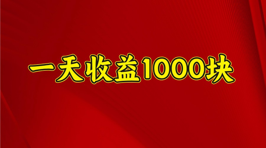 一天收益1000块，2025全网首发-云创网