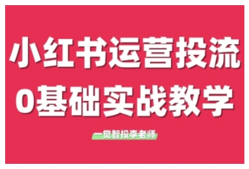 小红书运营投流，小红书广告投放从0到1的实战课，学完即可开始投放(更新)-云创网