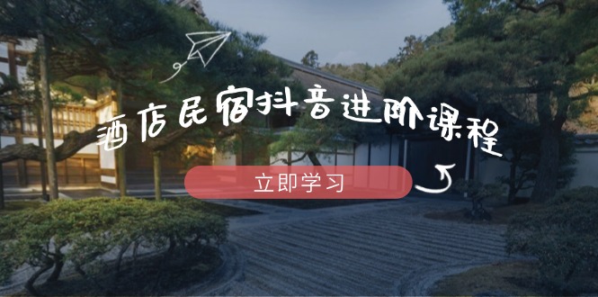 酒店民宿抖音进阶课程，掌握流量渠道与推流逻辑，打造爆款内容-云创网