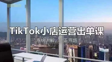 TikTok小店运营出单课，从开店选品、运营出单、发货回款，进行全流程讲解-云创网
