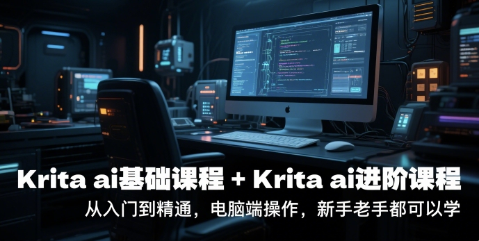 krita ai基础课程+Krita ai进阶课程，从入门到精通，电脑端操作，新手老手都可以学-云创网