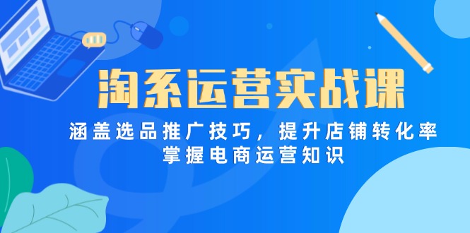 淘系运营实战课，涵盖选品推广技巧，提升店铺转化率，掌握电商运营知识-云创网