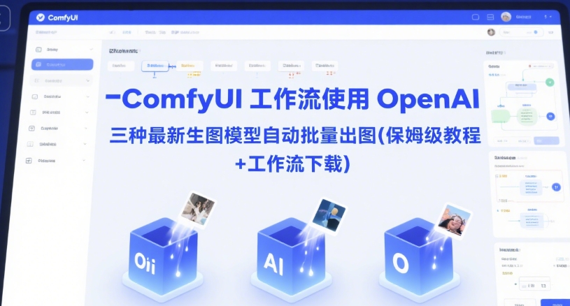 ComfyUI 工作流使用 OpenAI 三种最新生图模型自动批量出图(保姆级教程+工作流下载)-云创网