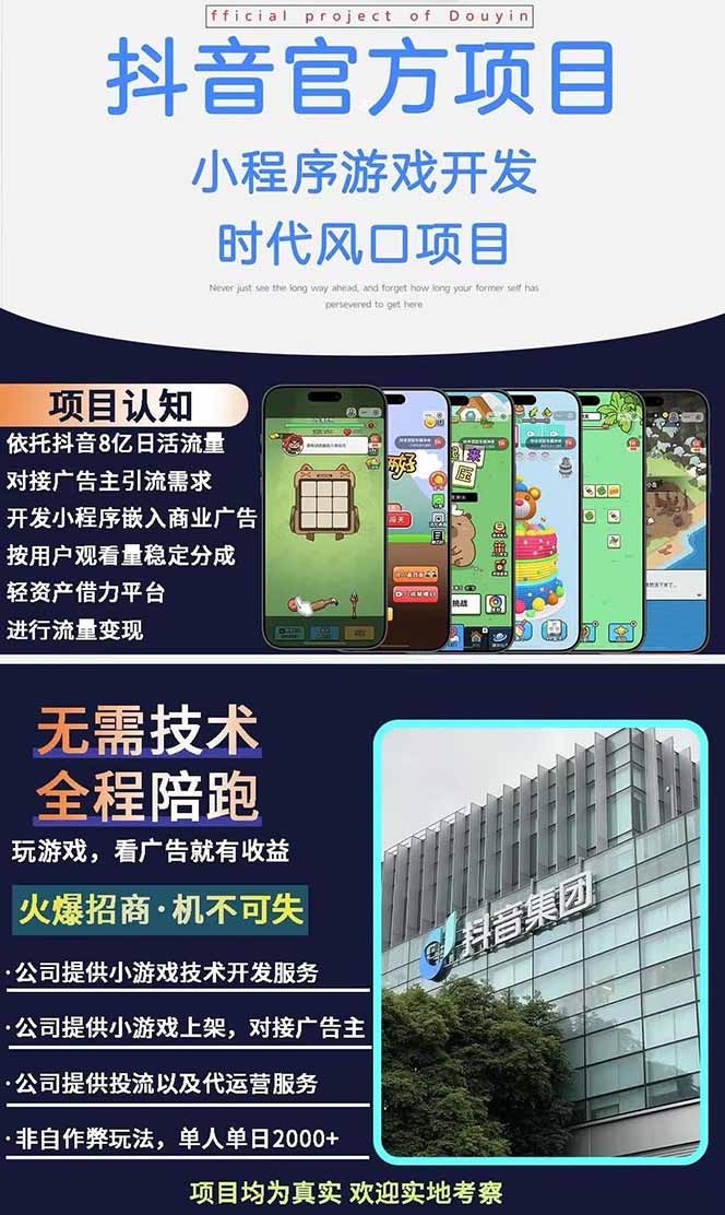 图片[1]-2025最热抖音官方项目 Ai时代风口项目小程序游戏开发 实测单个游戏日收…-云创网