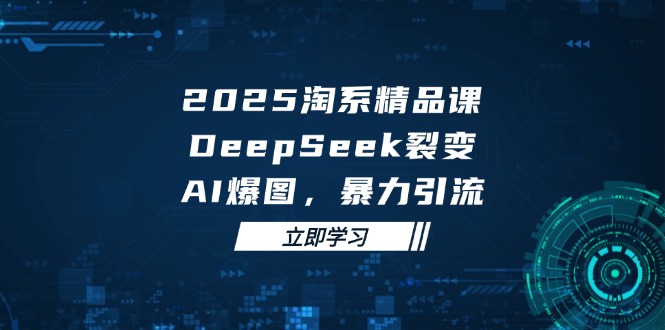 2025 淘系精品课，DeepSeek 裂变，AI 爆图，暴力引流-云创网
