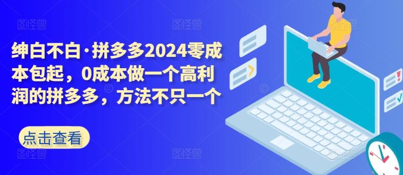 拼多多2024零成本包起，0成本做一个高利润的拼多多，方法不只一个-云创网