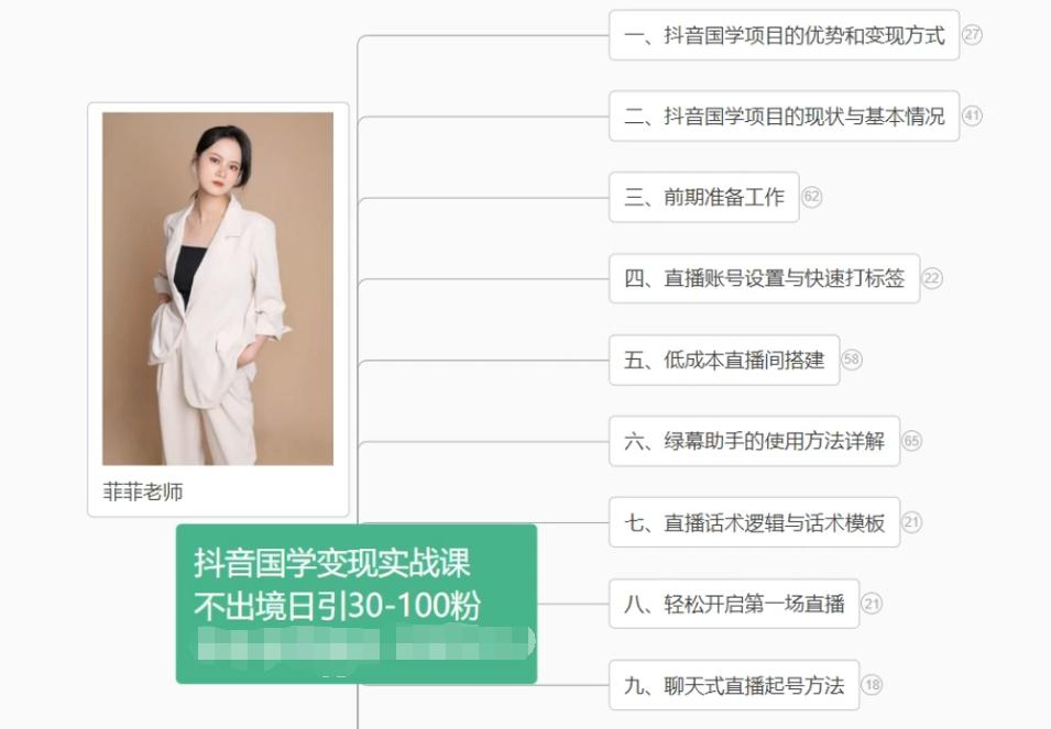 抖音国学变现项目：不出境日引30-100粉实战课程-云创网