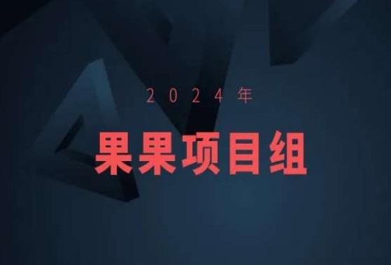 2024年果果项目组项目合集-果果最新项目-云创网