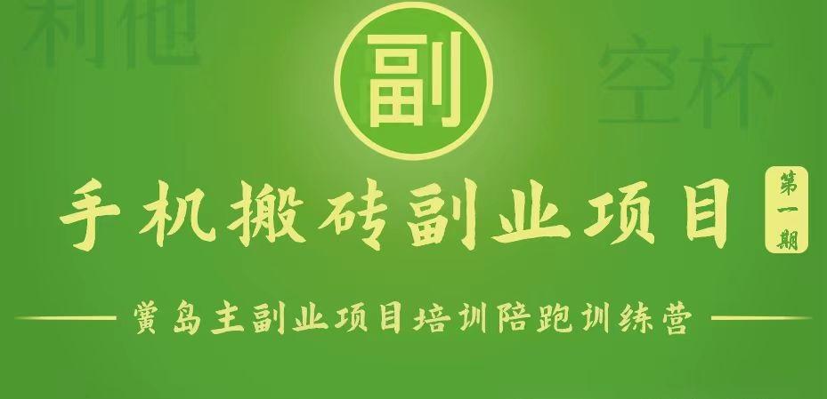 手机搬砖小副业项目训练营1.0，能用手机做的简单小副业-云创网