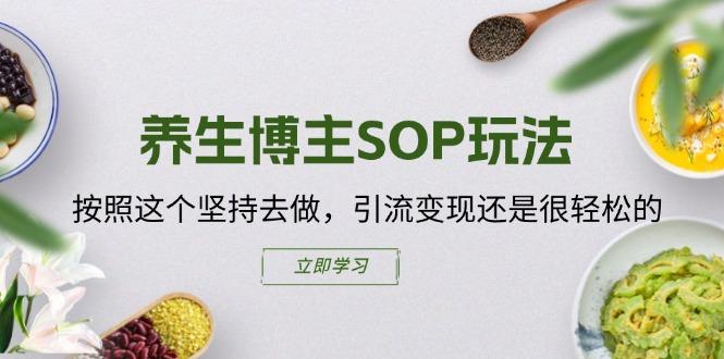养生博主SOP玩法，按照这个坚持去做，引流变现还是很轻松的-云创网
