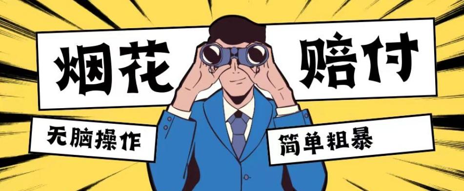 最新蓝海玩法，烟花爆竹赔付，单订单赔付200-500无脑操作【仅揭秘】-云创网