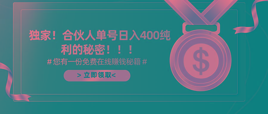(10028期)合伙人广告撸金最新玩法，每天单号400纯利-云创网
