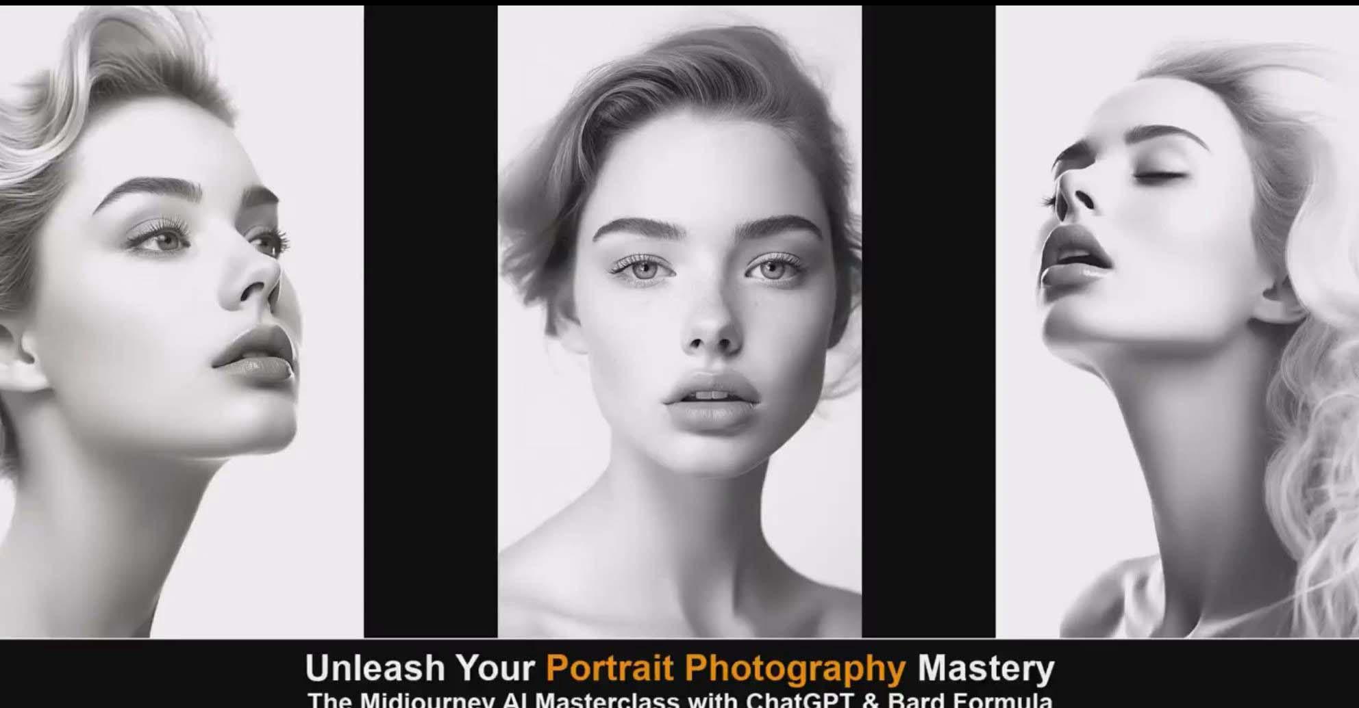 图片[1]-(9312期)Midjourney v5 ChatGPT 和 Bard AI人工智能人像摄影大师班-15节-中英字幕-云创网